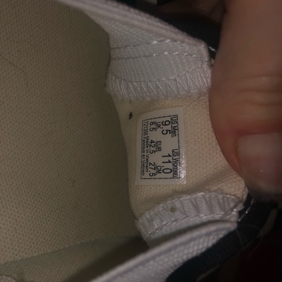 NIB Vans Men’s 9.5 Women’s 11 Black and White Checkerboard Slip-On Sneakers NEW - Picture 5 of 7